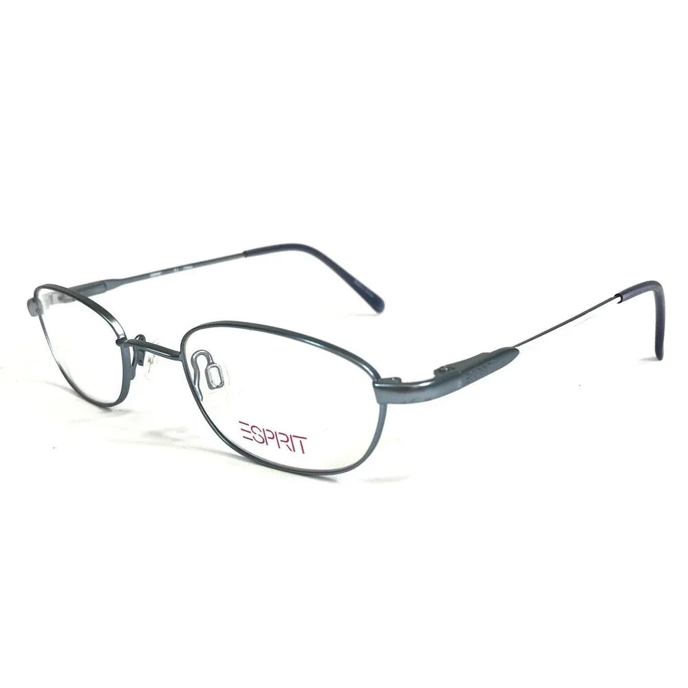 Esprit Petite Eyeglasses Frames ET17393 COLOR-543 Blue Round Full Rim 48-21-135